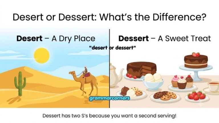 desert or dessert