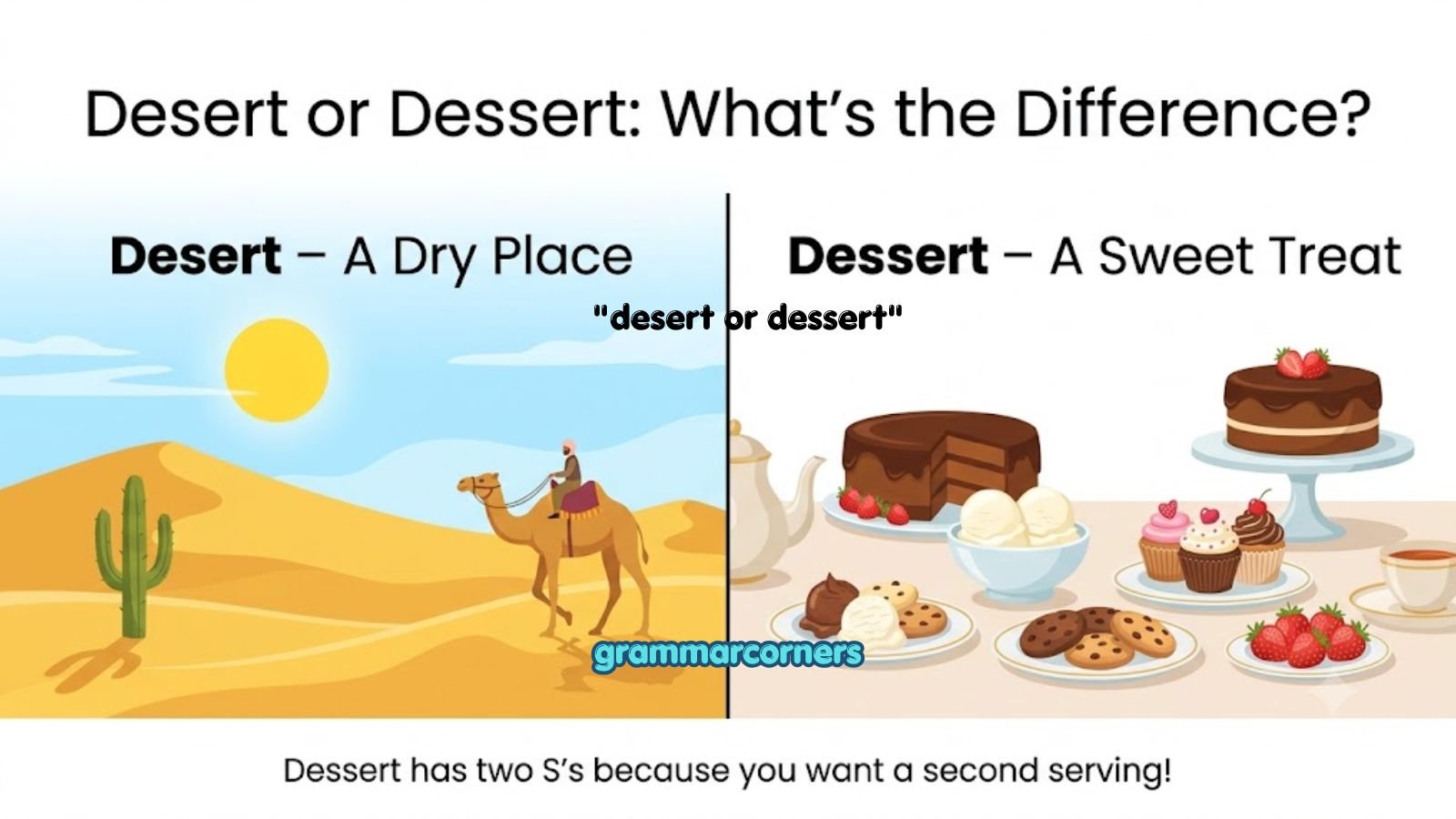 desert or dessert