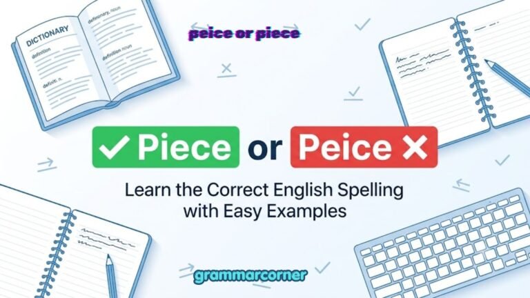 peice or piece