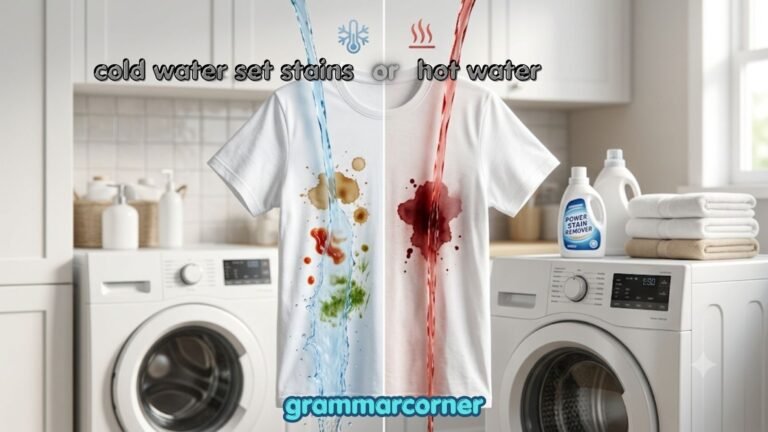 Does Hot water or Cold water set stains