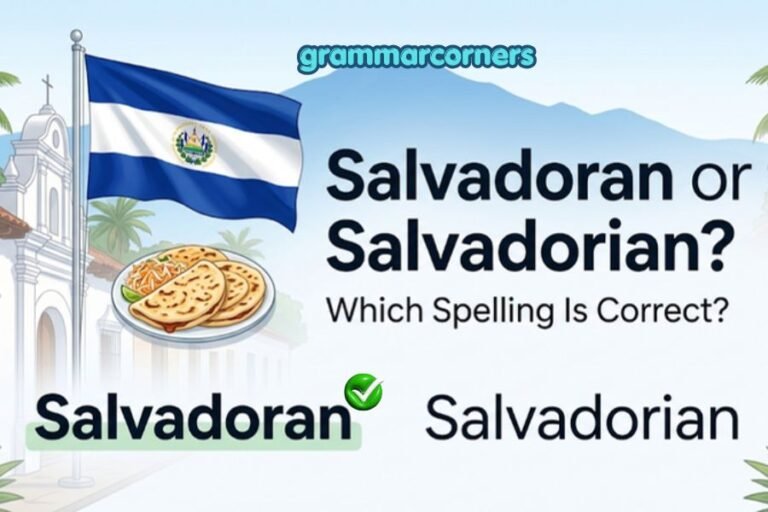 salvadoran or salvadorian