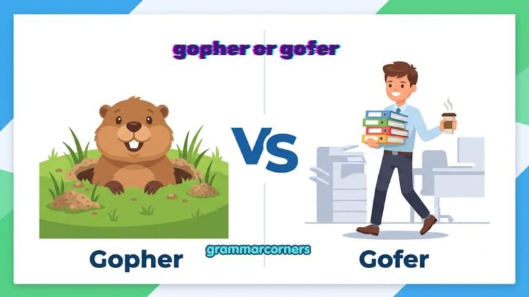 gopher or gofer
