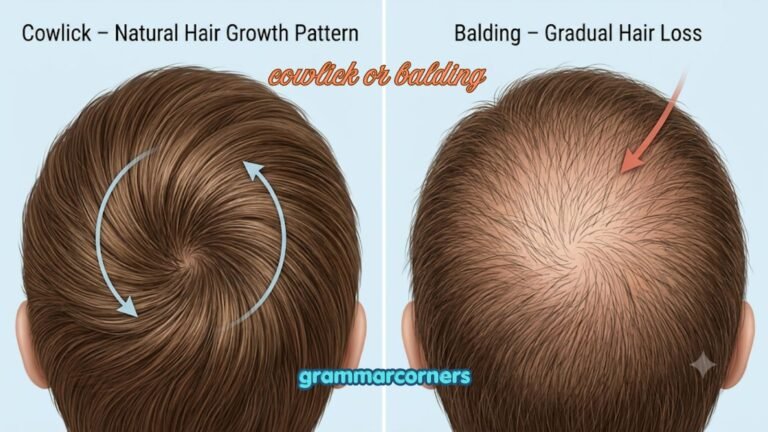 cowlick or balding