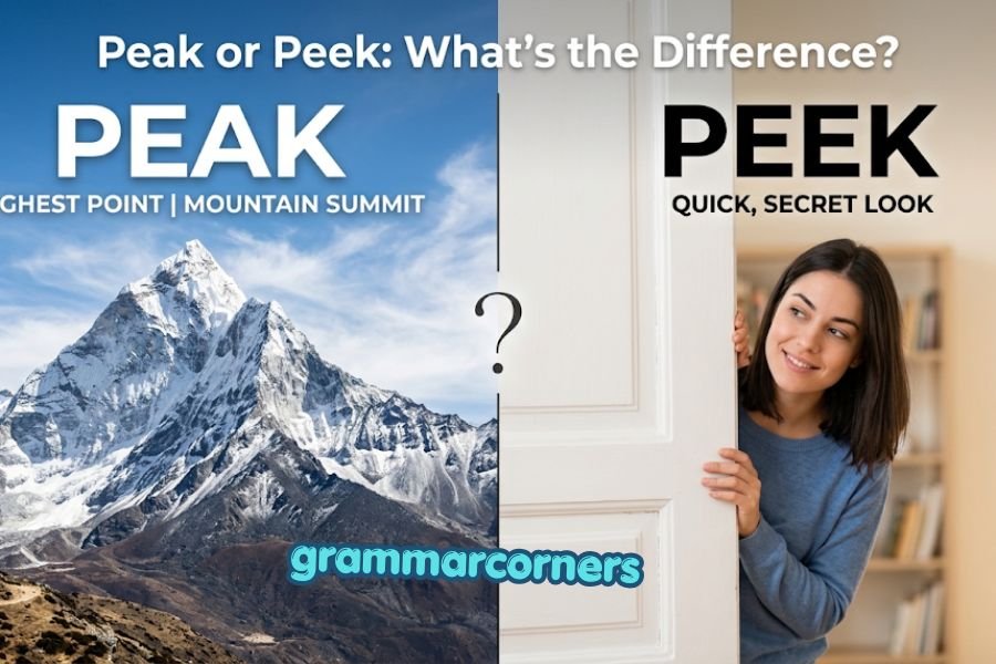 peak or peek