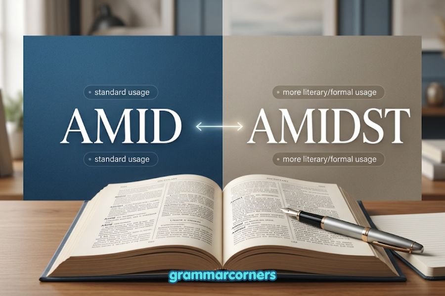 amid or amidst